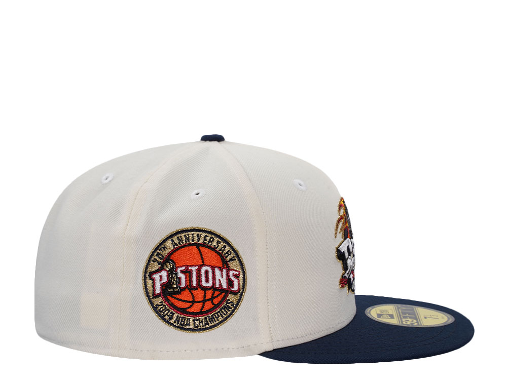 New Era Detroit Pistons 20th Anniversary Chrome Two Tone Edition 59Fifty Fitted Cap
