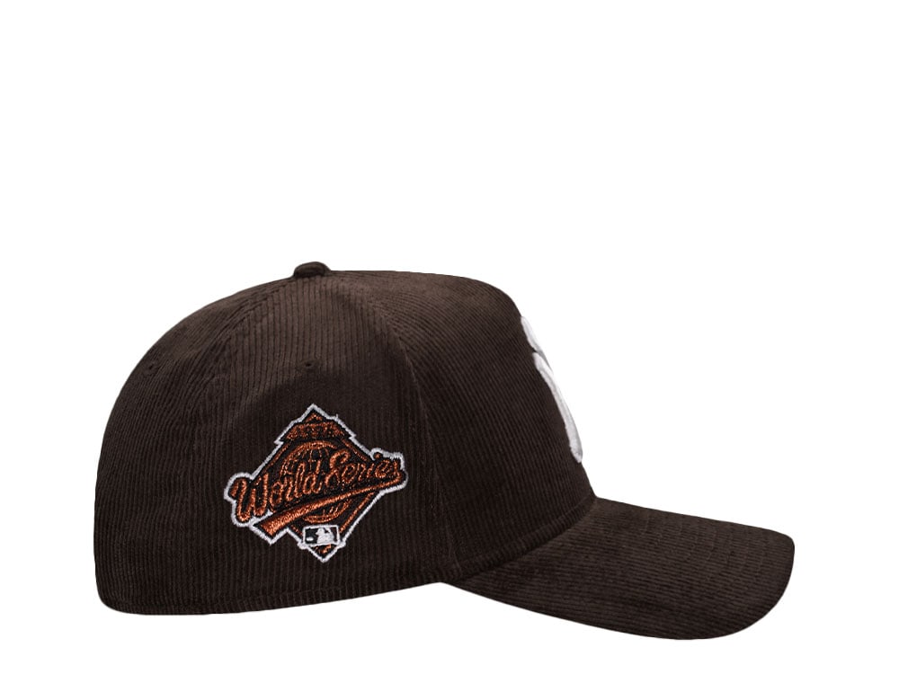 New Era New York Yankees World Series 1996 Walnut Corduroy Edition 9Forty A Frame Snapback Cap