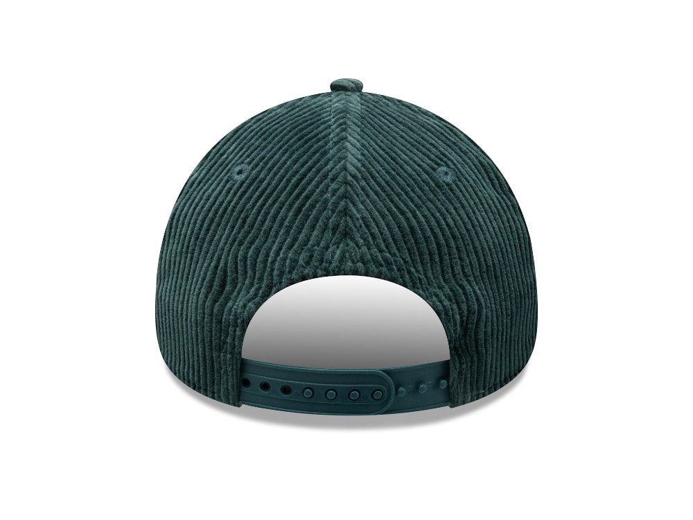 New Era Oval Patch Corduroy Teal 9Forty A Frame Snapback Cap