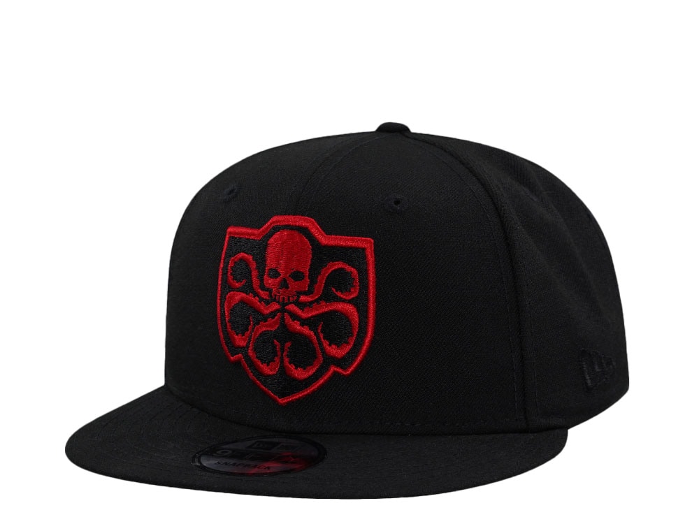 New Era Hydra Black and Red Edition 9Fifty Snapback Cap