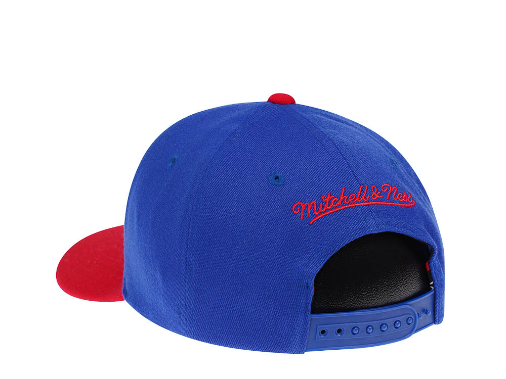 Mitchell & Ness Denver Nuggets Team Ground Red Line Solid Flex Two Tone Snapback Cap