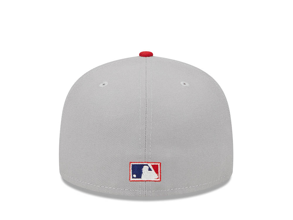 New Era St. Louis Cardinals Gray Retro Script 100th Anniversary Throwback Edition 59Fifty Fitted Cap