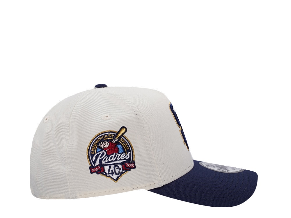 New Era San Diego Padres 40th Anniversary Chrome Two Tone Edition 9Forty A Frame Snapback Cap