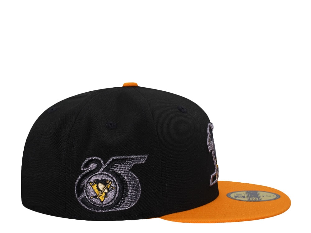 New Era Pittsburgh Penguins 25th Anniversary Metallic Black Two Tone Edition 59Fifty Fitted Cap