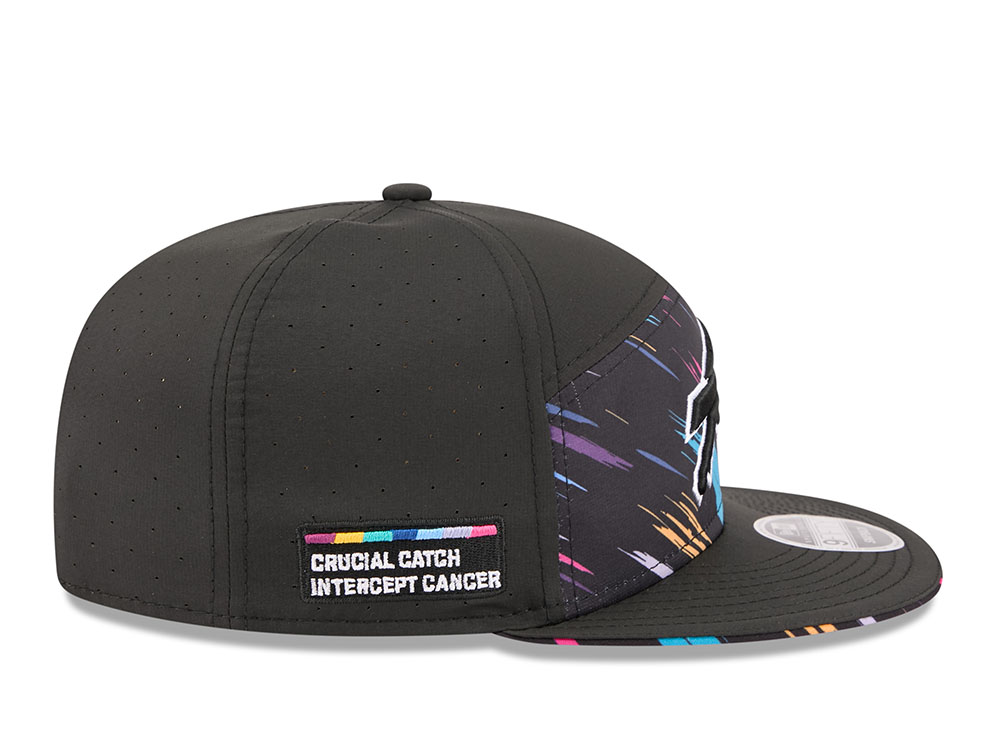 New Era Buffalo Bills Crucial Catch 2026 Black Edition 9Fifty Split Panel Snapback Cap