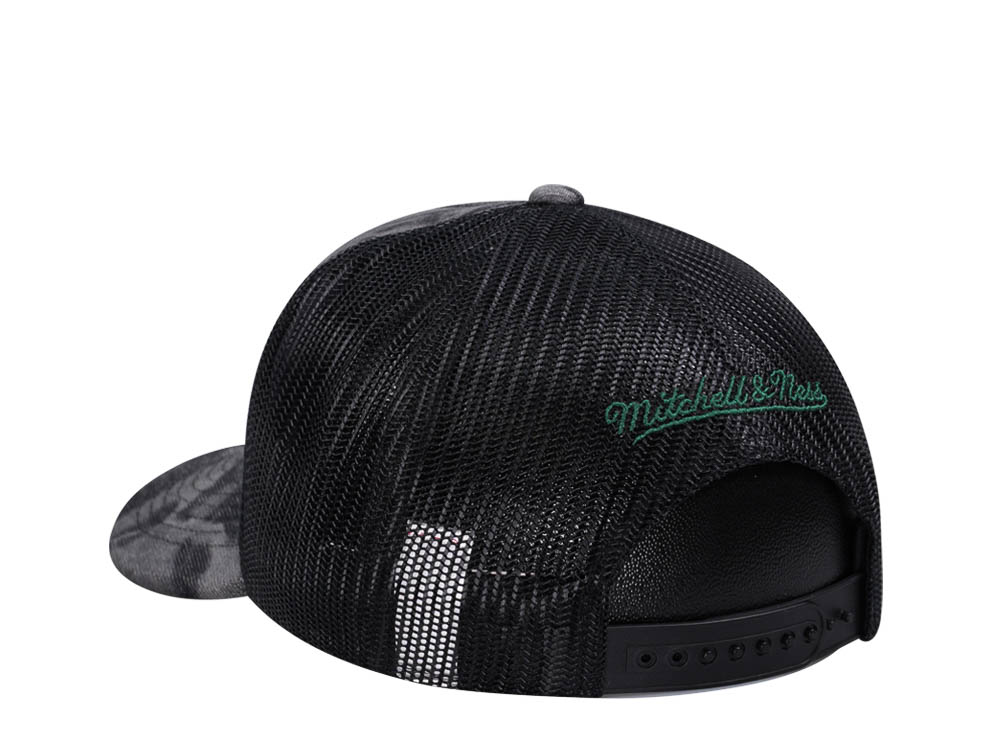 Mitchell & Ness Seattle Supersonics Burnt Ends Black Trucker Snapback Cap