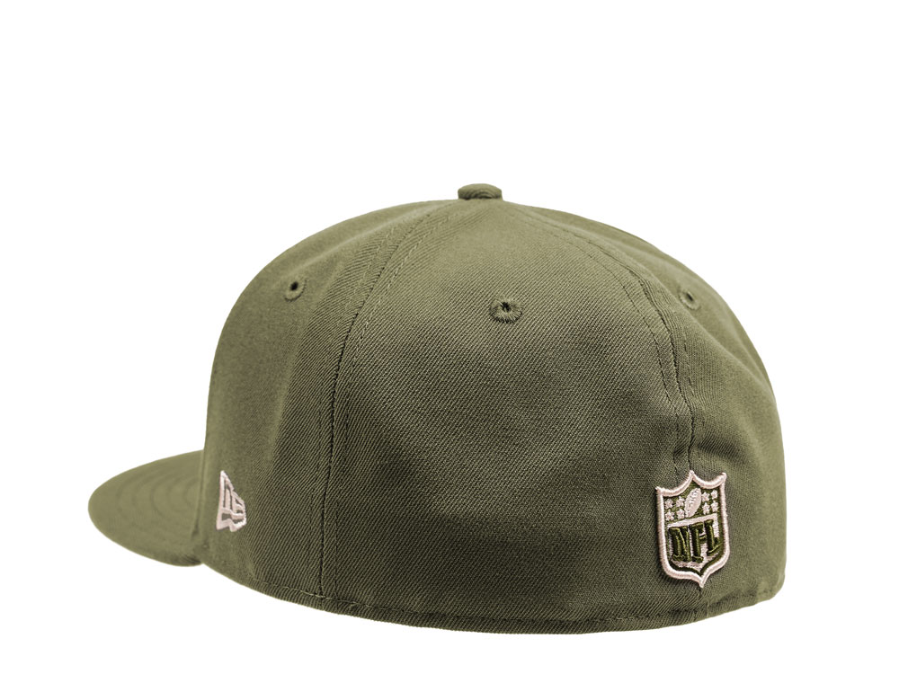 New Era New England Patriots Army Green Edition 59Fifty Fitted Cap