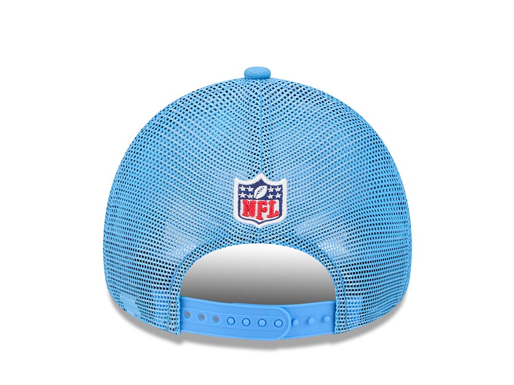 New Era Houston Oilers Sideline 2024 9Forty A Frame Trucker Snapback Cap