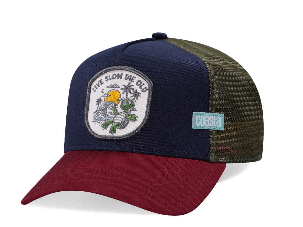 Djinns Live Slow Die Old Turtle Coastal Trucker Snapback Cap