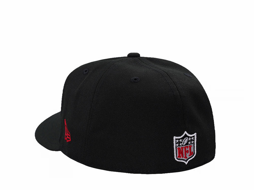 New Era Tampa Bay Buccaneers Black Classic Edition Pre Curved 59Fifty Fitted Cap
