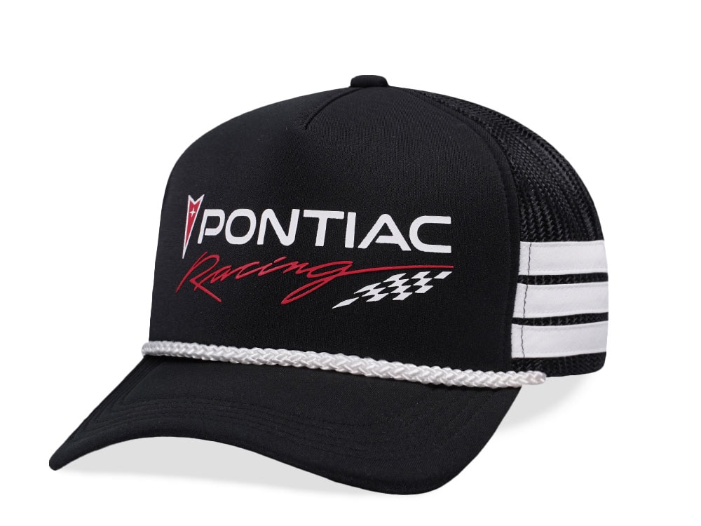 American Needle Pontiac Talladega Black Trucker Snapback Cap