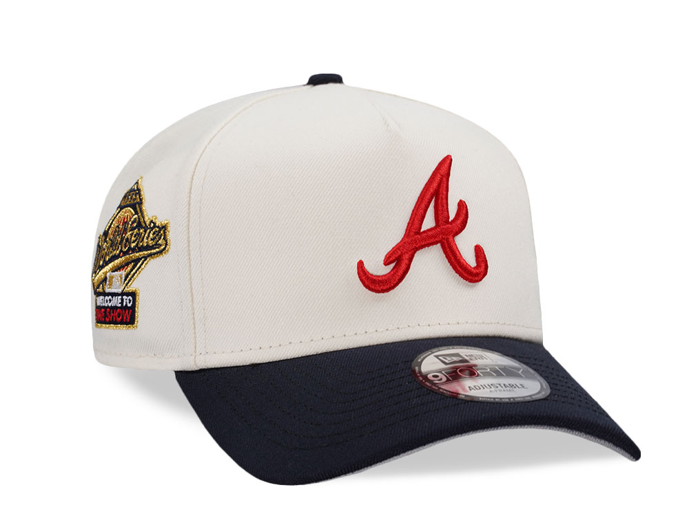 New Era Atlanta Braves World Series 1995 Chrome Prime Two Tone Edition 9Forty A Frame Snapback Cap