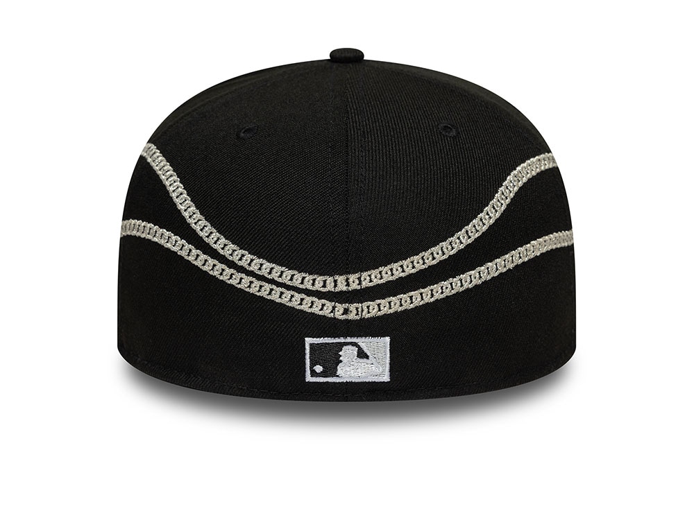 New Era Chicago White Sox Chain Wrap Black Edition 59Fifty Fitted Cap