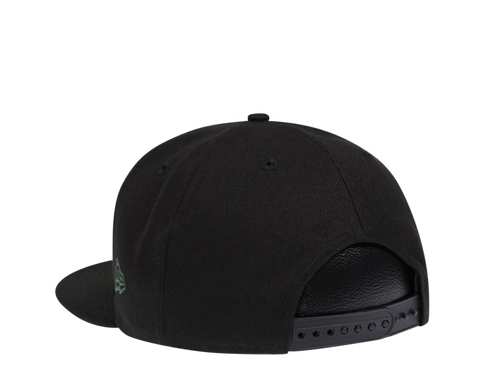 New Era Milwaukee Bucks Original Fit Black 9Fifty Snapback Cap