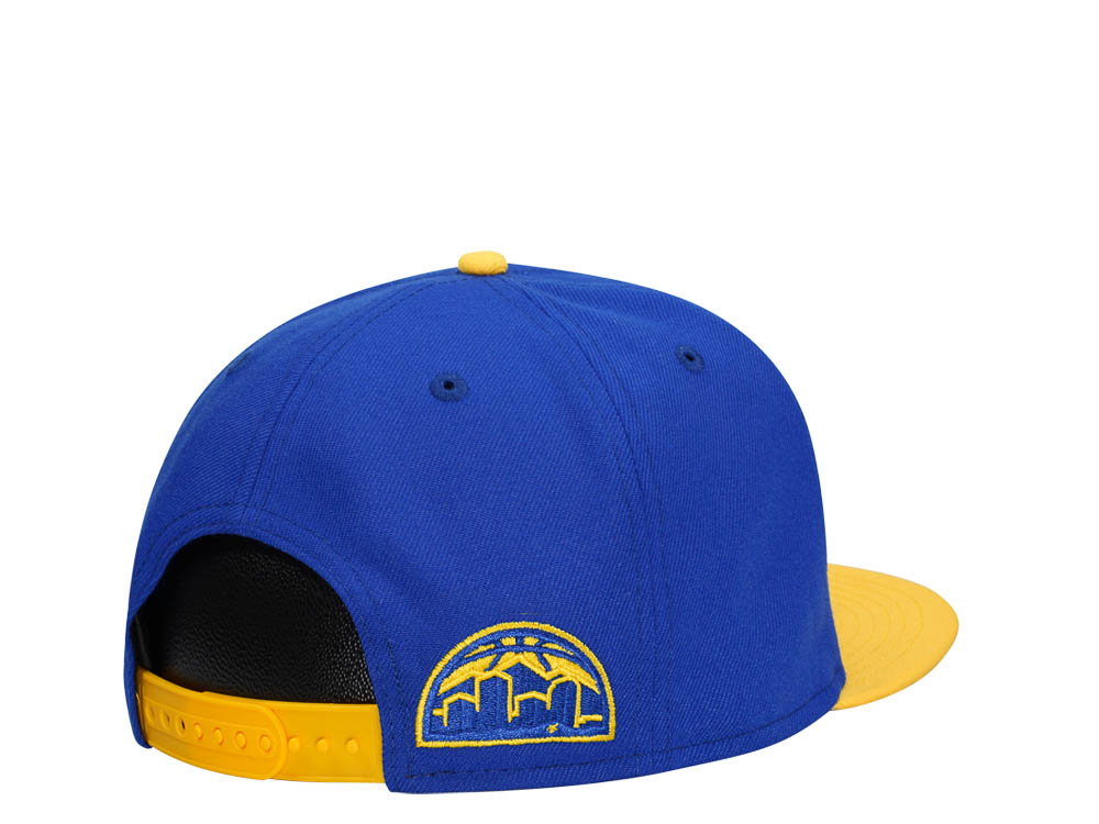 New Era Denver Nuggets Blue Yellow Two Tone Edition 9Fifty Snapback Cap