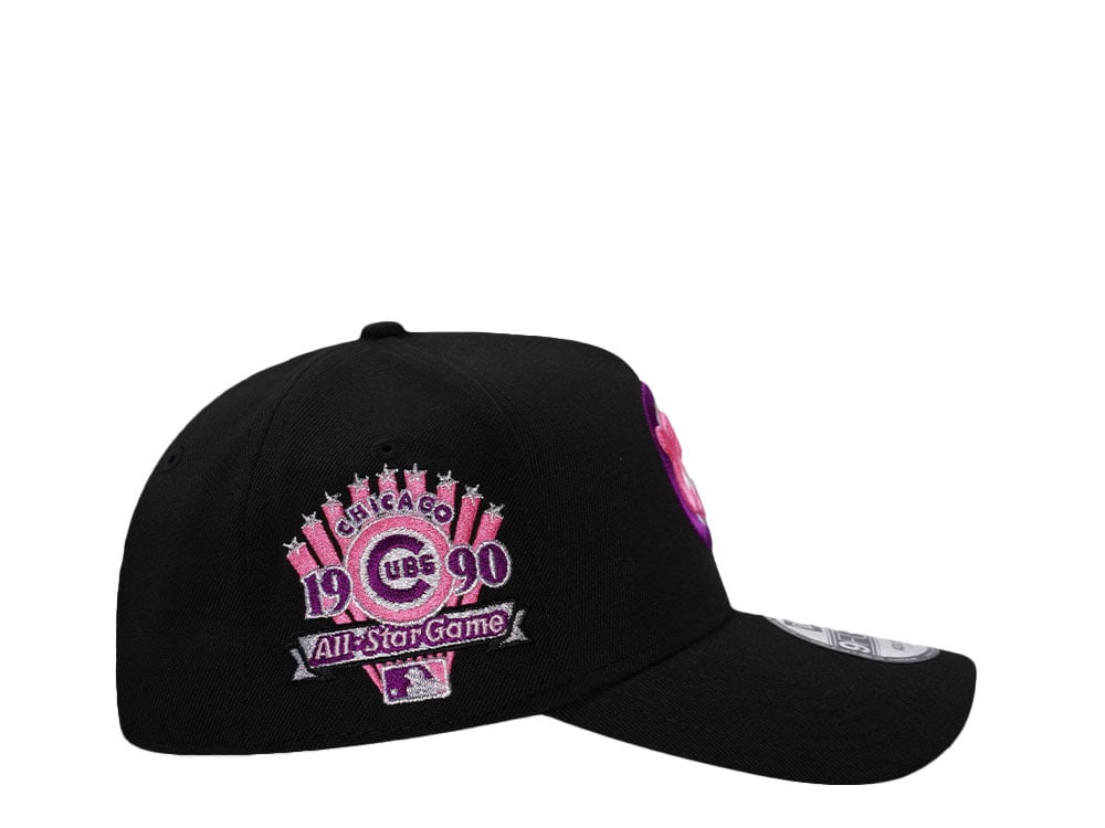 New Era Chicago Cubs All Star Game 1990 Magenta Black Prime Edition 9Forty A Frame Snapback Cap