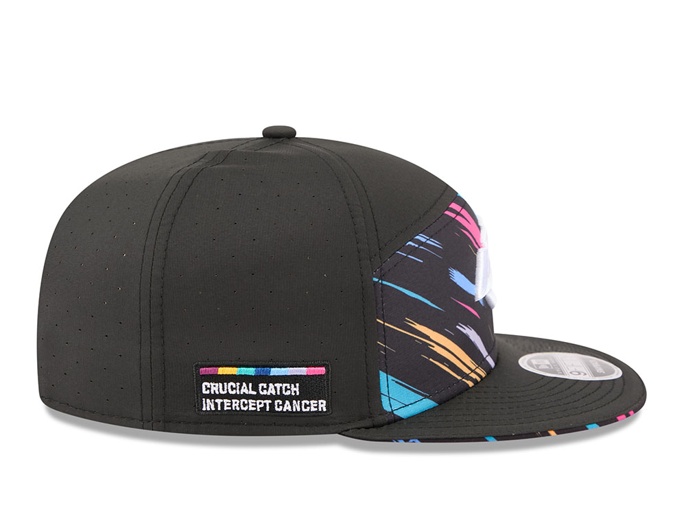 New Era Los Angeles Rams Crucial Catch 2026 Black Edition 9Fifty Split Panel Snapback Cap
