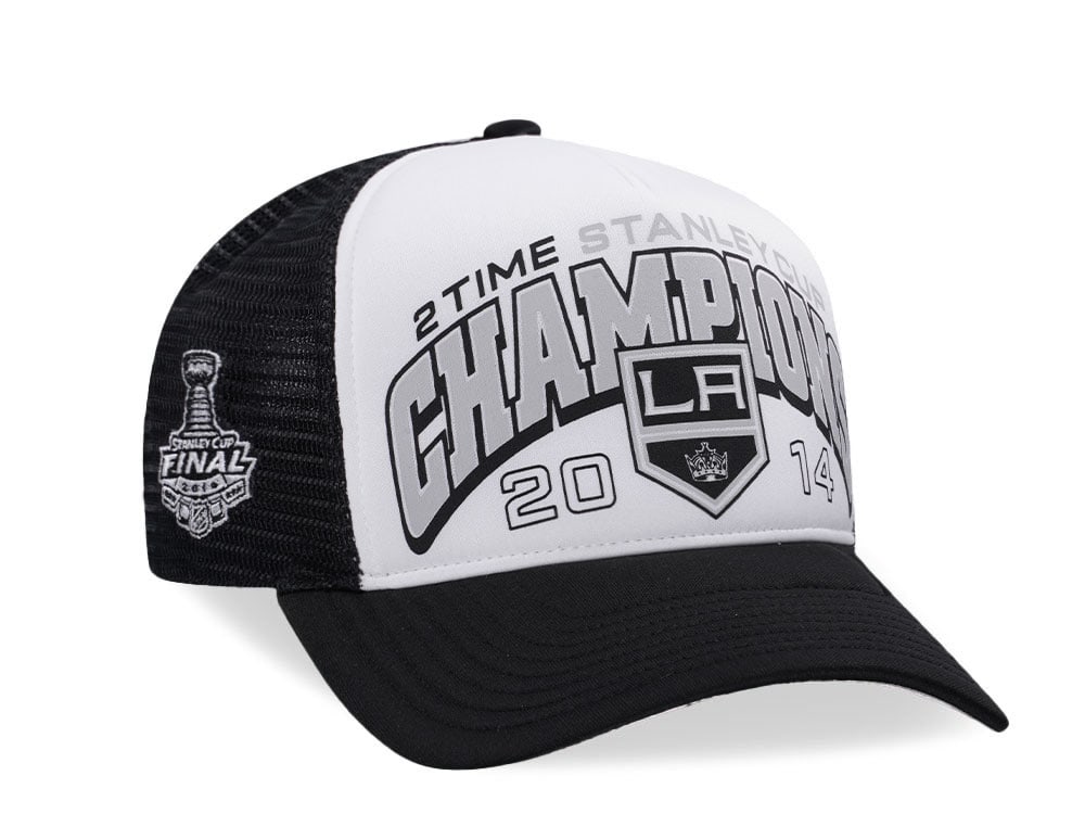 47Brand Los Angeles Kings Vintage 2014 Stanley Cup Black Foam Champ Offside Trucker Snapback Cap