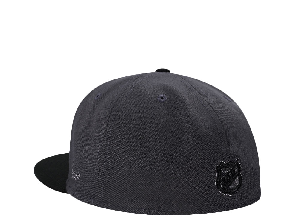 New Era Anaheim Ducks 25th Metallic Dark Graphite Two Tone Edition 59Fifty Fitted Cap