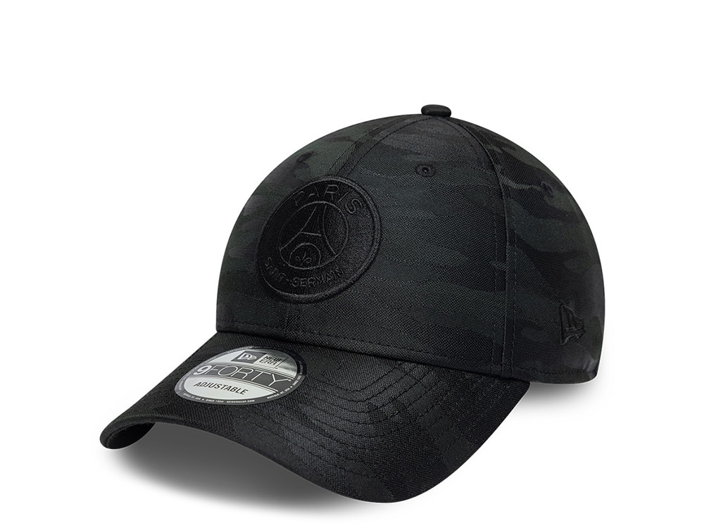 New Era Paris Saint Germain Black Tonal Camouflage Prime Edition 9Forty Adjustable Cap