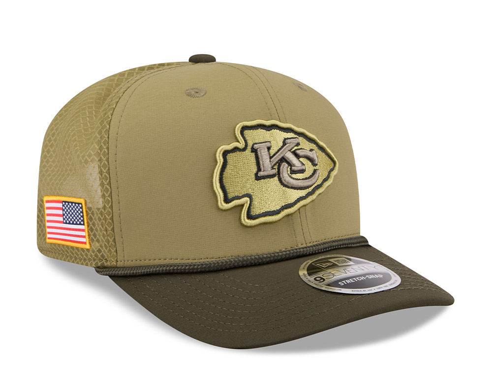 New Era Kansas City Chiefs Salute To Service 2025 9Seventy Snapback Cap