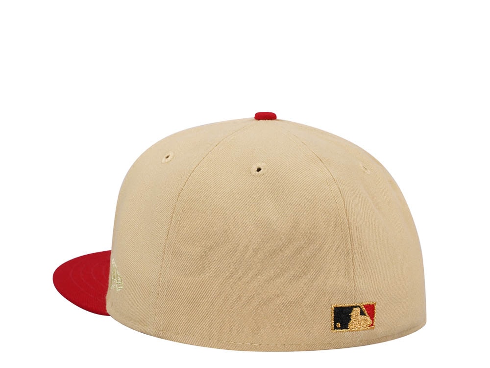 New Era Cincinnati Reds 150th Anniversary Vegas Gold Two Tone Edition 59Fifty Fitted Cap