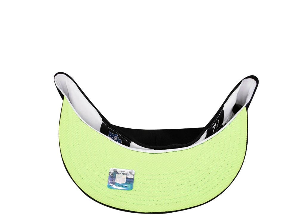New Era Seattle Seahawks Super Bowl XL Black Neon Edition 59Fifty Fitted Cap