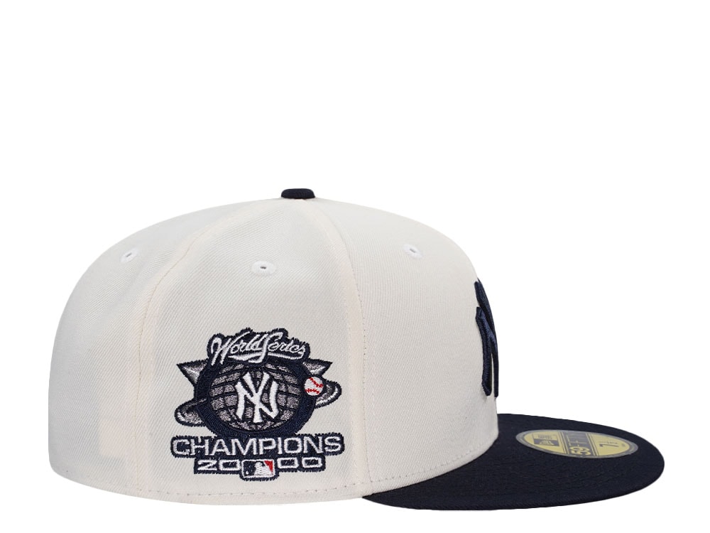 New Era New York Yankees World Series Champions 2000 Chrome Two Tone Edition 59Fifty Fitted Cap