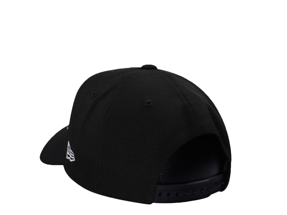 New Era Brooklyn Nets Classic Script Black Prime Edition 9Forty A Frame Snapback Cap