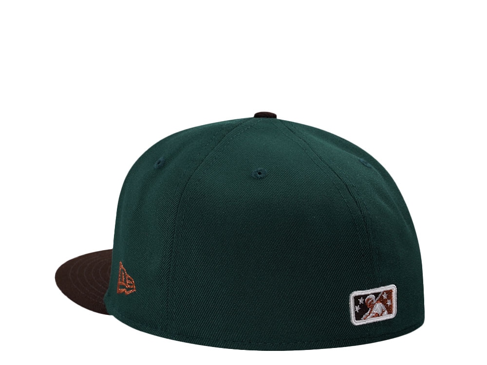 New Era Louisville Murcielagos Horror Pack Dark Green Copper Edition 59Fifty Fitted Cap