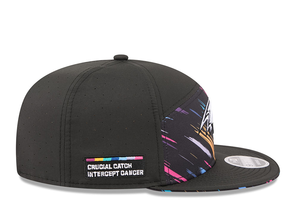 New Era Baltimore Ravens Crucial Catch 2026 Black Edition 9Fifty Split Panel Snapback Cap