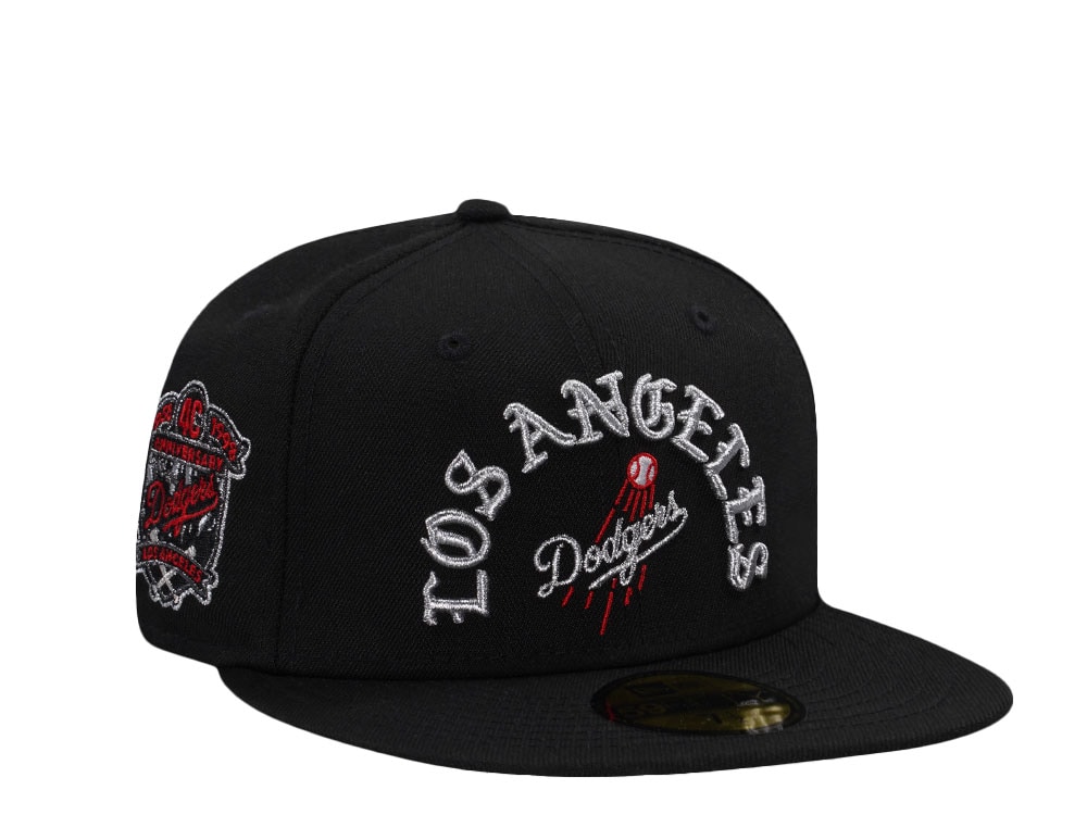 New Era Los Angeles Dodgers 40th Anniversary Script Black Prime Edition 59Fifty Fitted Cap