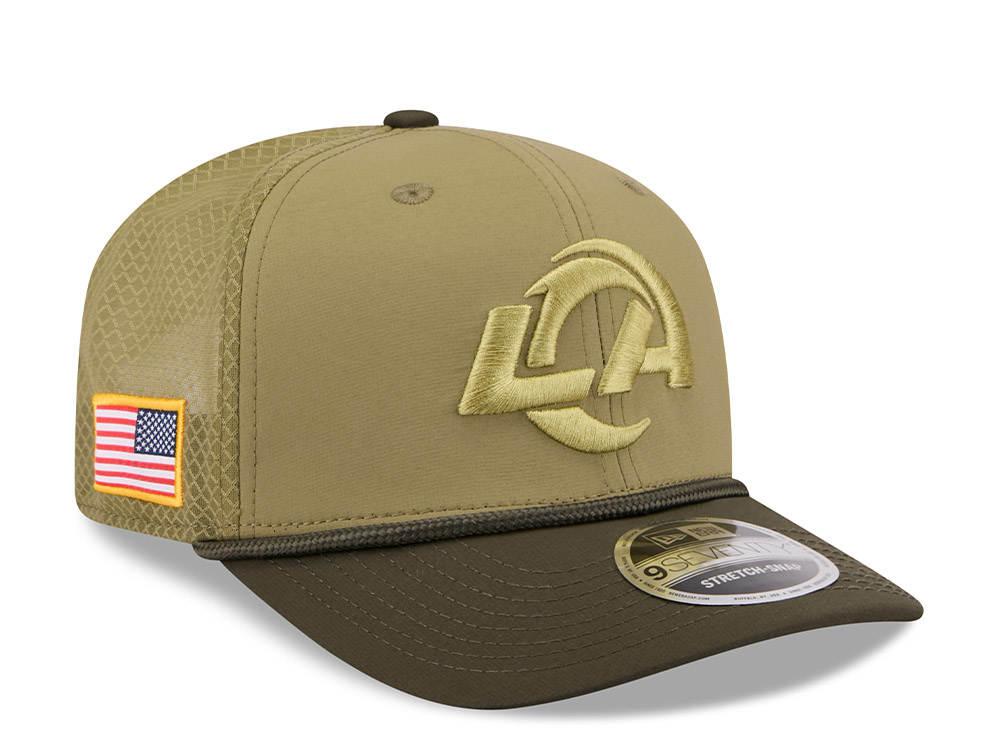 New Era Los Angeles Rams Salute To Service 2025 9Seventy Snapback Cap