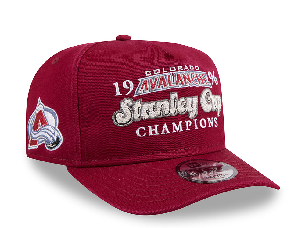 New Era Colorado Avalanche Stanley Cup Champions 1996 Historic Maroon Edition 9Fifty A Frame Snapback Cap