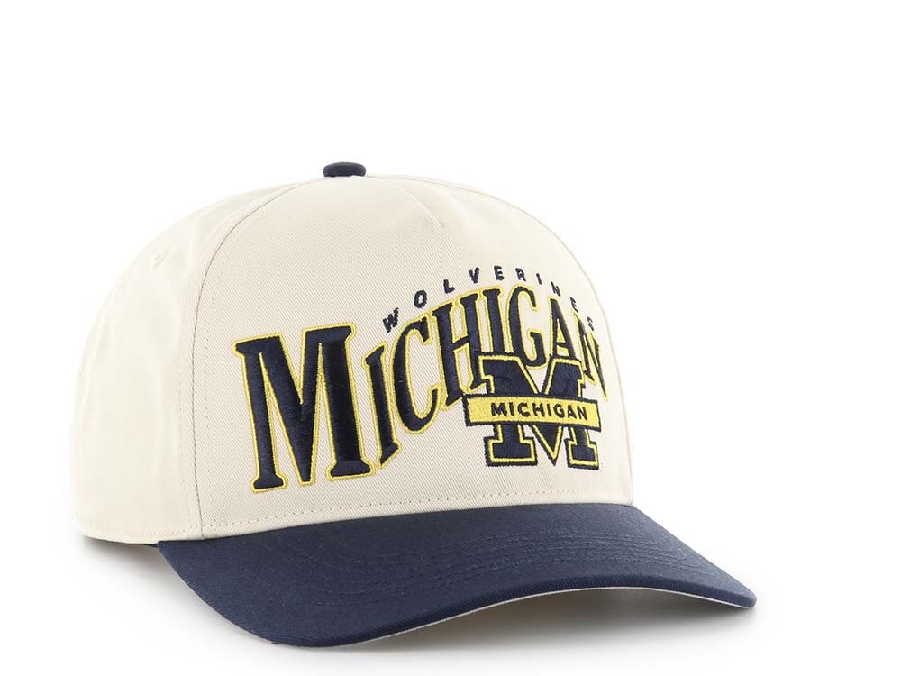 47Brand Michigan Wolverines Natural Wave Hitch Snapback Cap