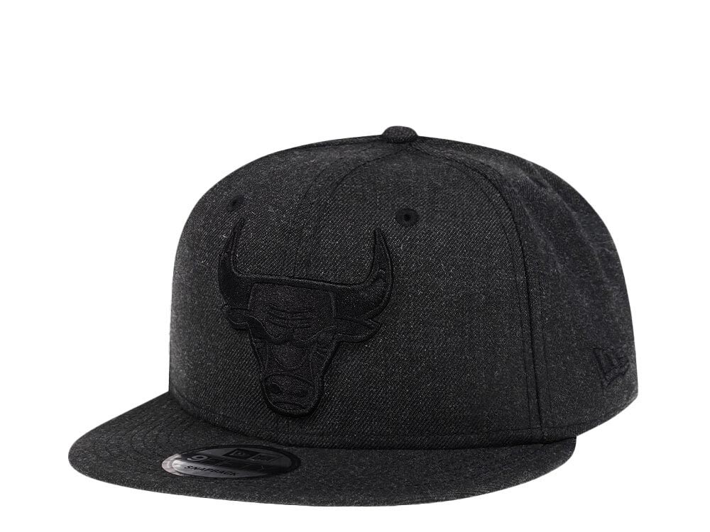 New Era Chicago Bulls Heather Black Edition 9Fifty Snapback Cap