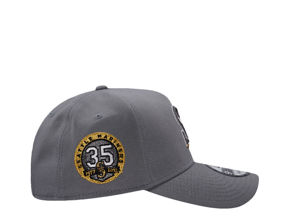 New Era Seattle Mariners 35th Anniversary Gray Edition A Frame 9Forty Snapback Cap