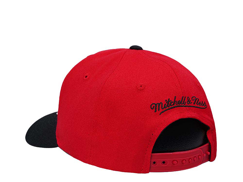 Mitchell & Ness Portland Trail Blazers Team Two Tone 2.0 Hardwood Classic Red Flex Snapback Cap