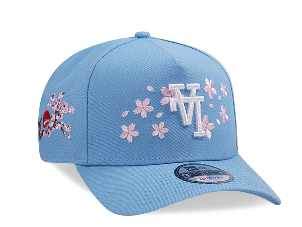 New Era Los Angeles Dodgers Sakura Sky Blue Prime Edition 9Forty A Frame Snapback Cap