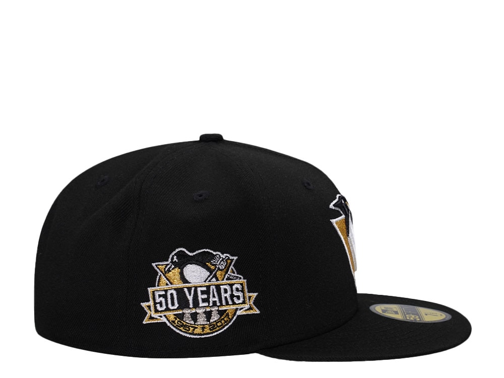 New Era Pittsburgh Penguins 50 Years Black Gold Edition 59Fifty Fitted Cap