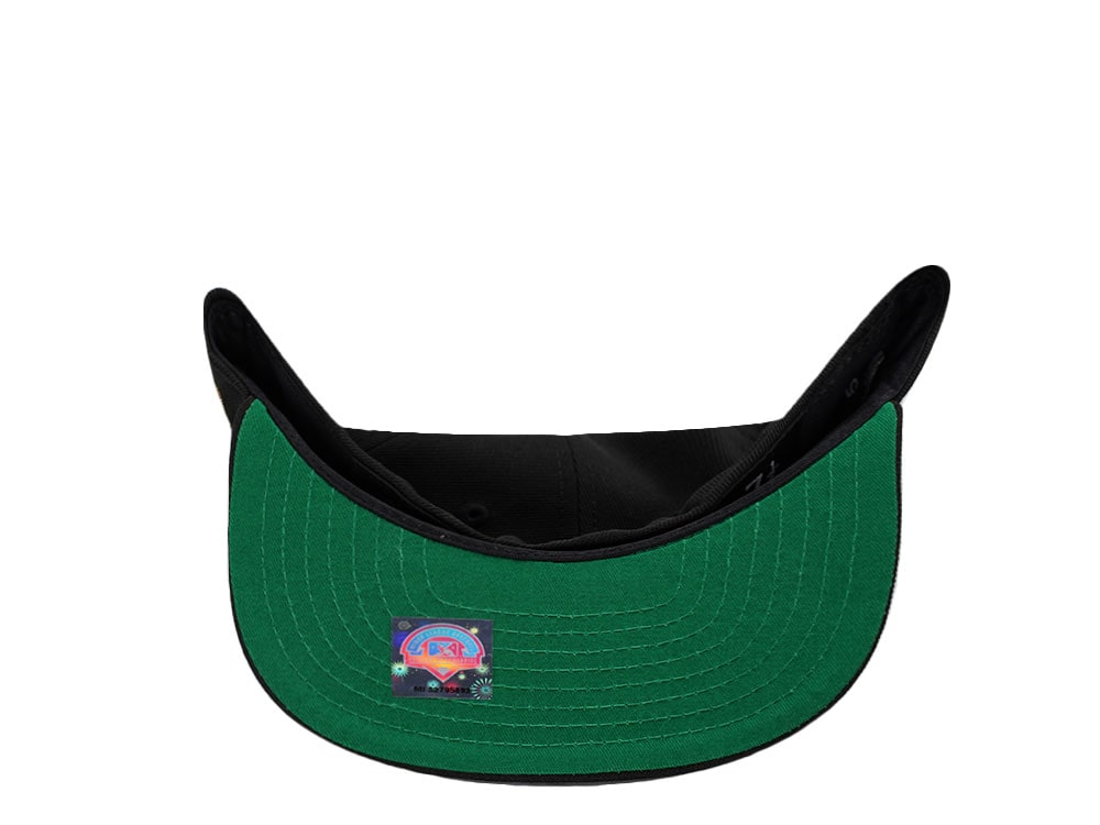 New Era Hartford Yard Goats Black Throwback Edition 59Fifty A Frame Fitted Cap