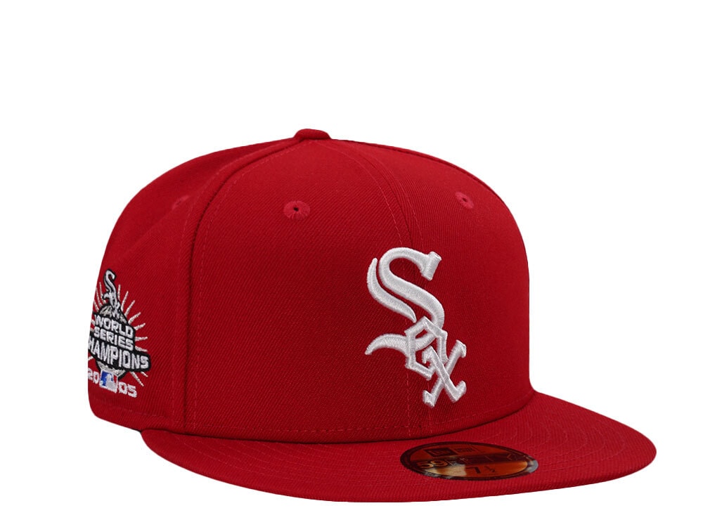 New Era Chicago White Sox World Series Champions 2005 Scarlet Prime Edition 59Fifty Fitted Cap