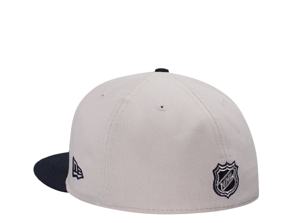 New Era Columbus Blue Jackets Inaugural Season Stone Two Tone Edition 59Fifty Fitted Cap