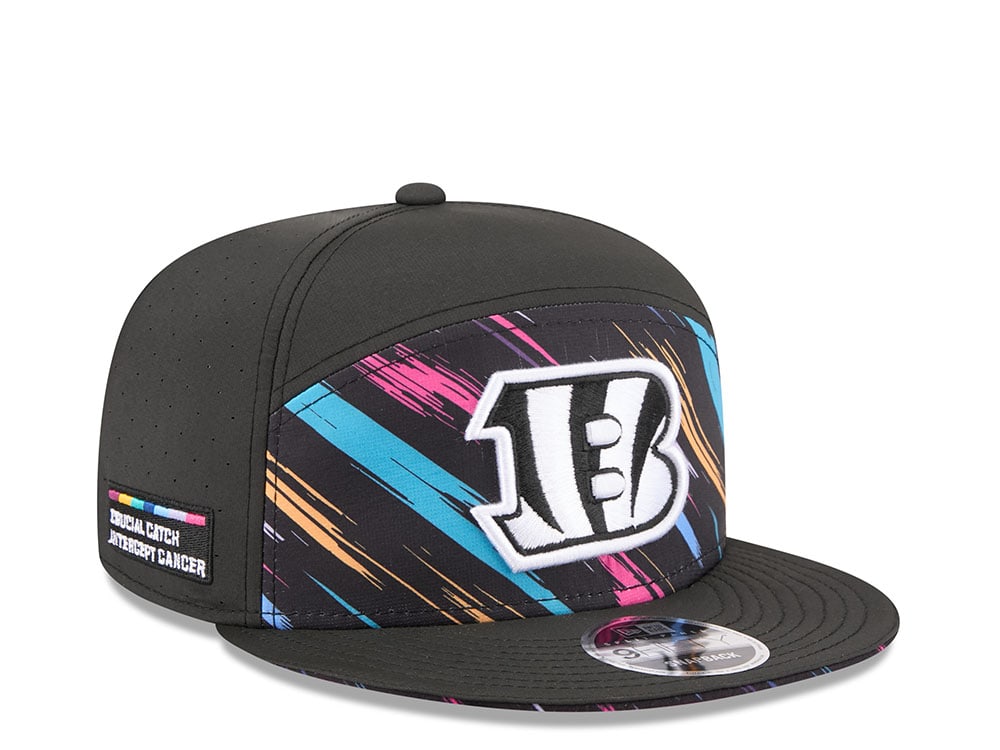 New Era Cincinnati Bengals Crucial Catch 2026 Black Edition 9Fifty Split Panel Snapback Cap