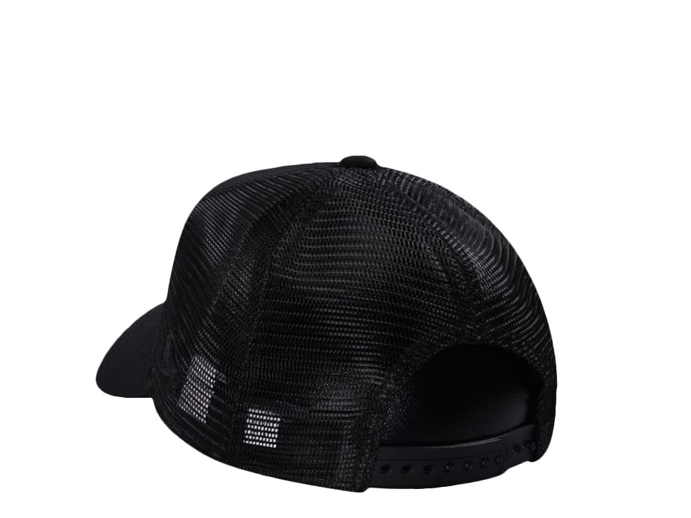 New Era Liverpool FC Black on Black 9Forty A Frame Trucker Snapback Cap