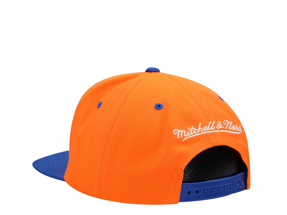 Mitchell & Ness New York Knicks Transcript Orange Two Tone Snapback Cap