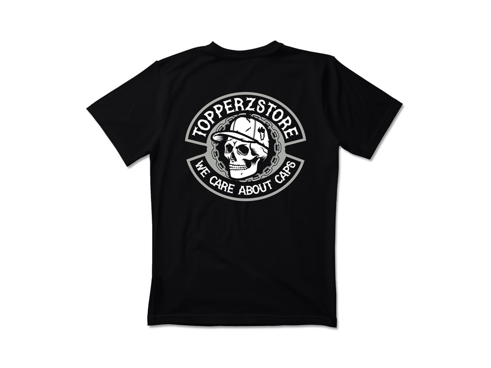 Parallel Union Family T-Shirt We Care about Caps Black Skull Oversize Edition