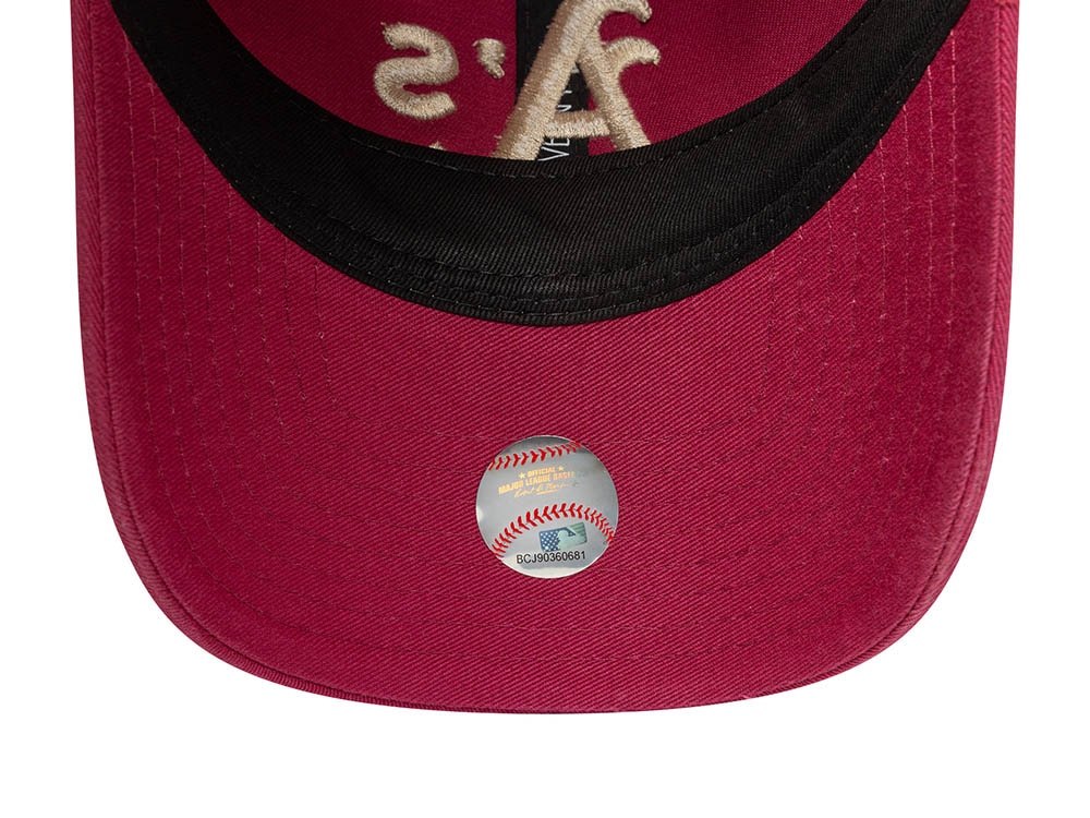 New Era Oakland Athletics Washed Cherry 9Twenty Trucker Strapback Cap