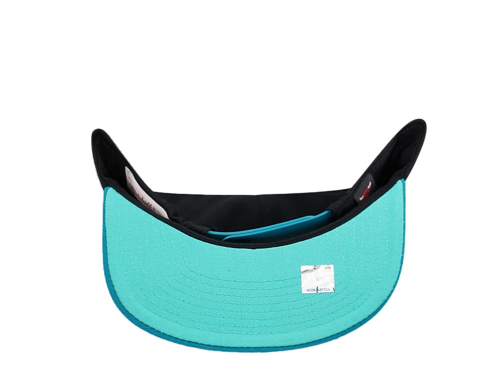 Mitchell & Ness Charlotte Hornets 10th Anniversary Make Cents Black Two Tone Hardwood Classic Snapback Cap