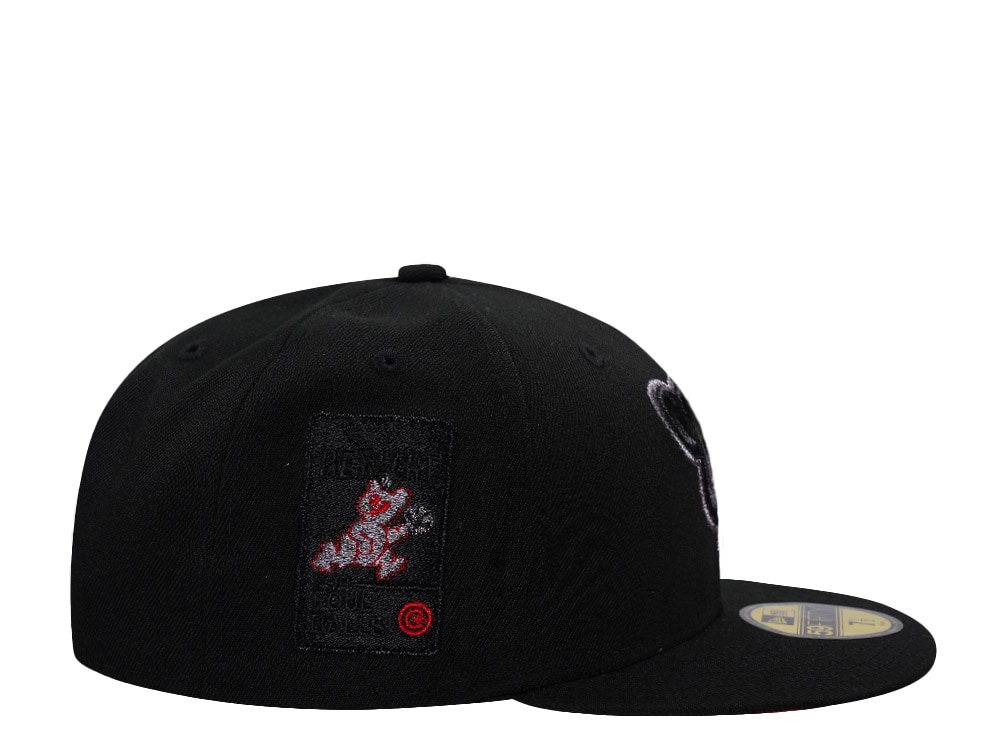 New Era Chicago Cubs Stay Alert Black Prime Edition 59Fifty Fitted Cap